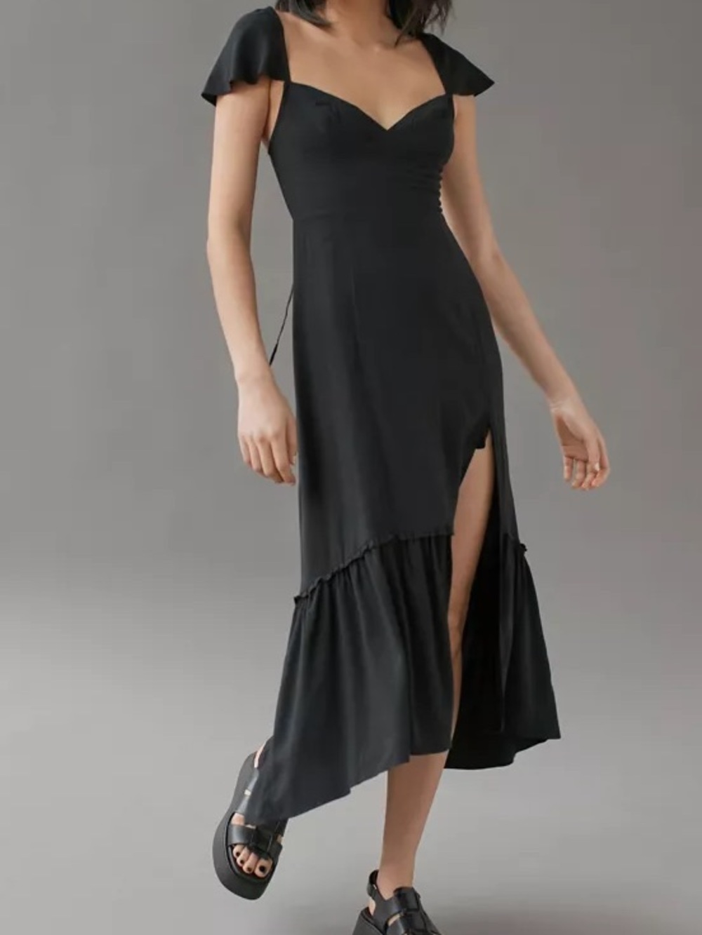 Urban Outfitters Siren Black Midi Dress - Picture 4 of 4